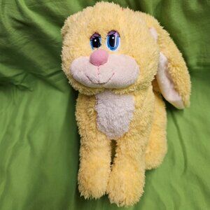 Rabbit Handbag Purse Yellow Floppy Ear Easter Bunny Stuffed Plush